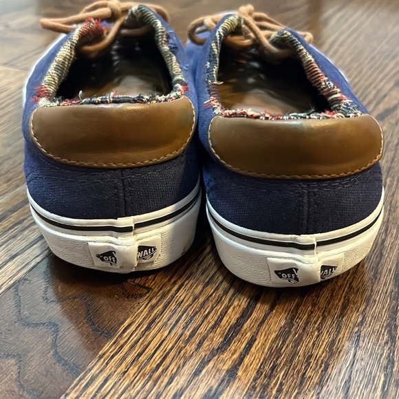 Vans Off the Wall navy blue skateboarding shoes Size 10 Men’s - Picture 3 of 5